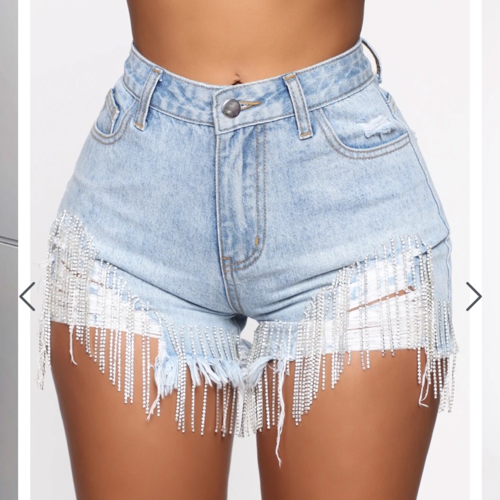 Rhinestone shorts